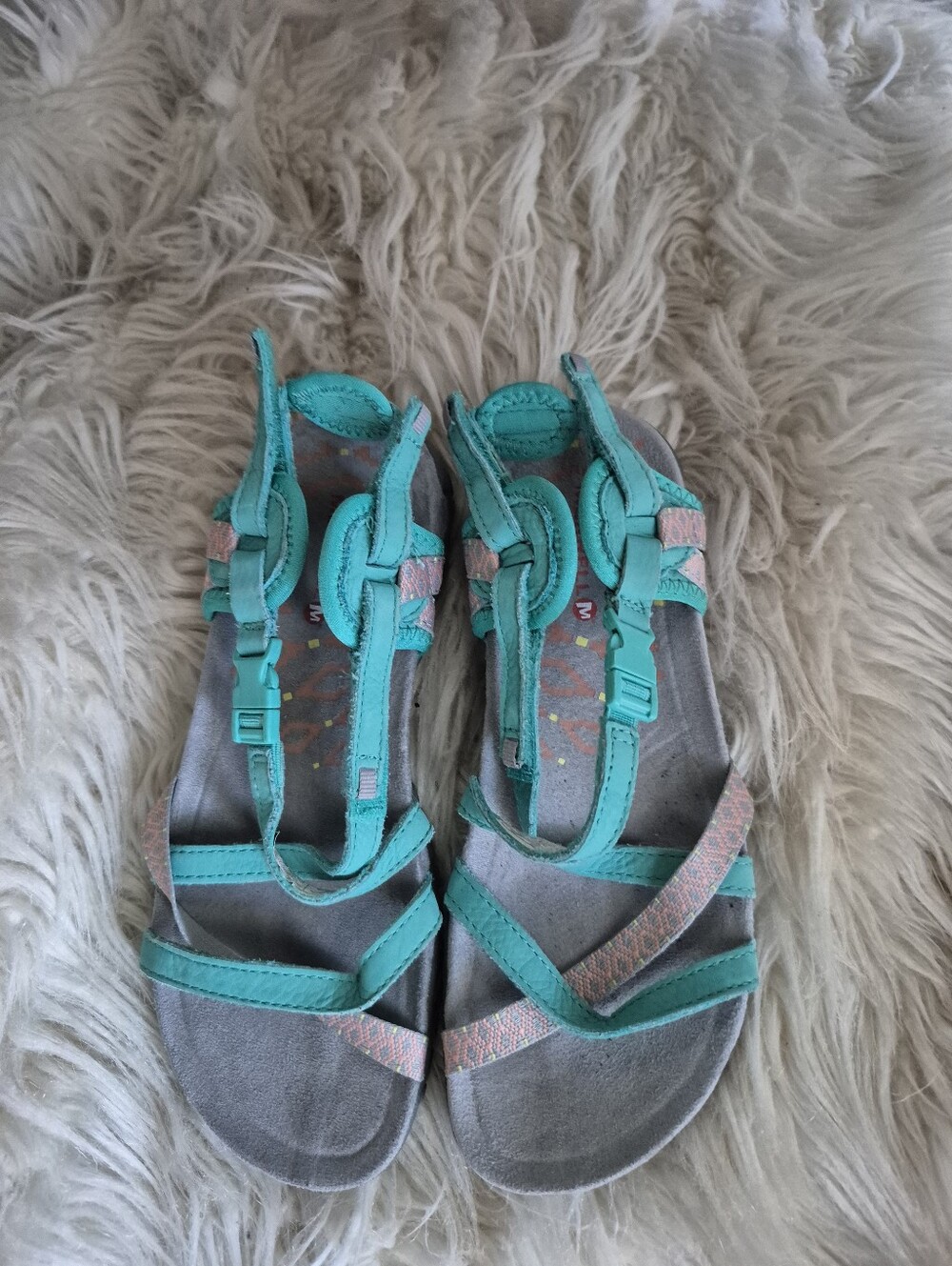 Merrel Women's Turquoise Strappy Casual Sandals
